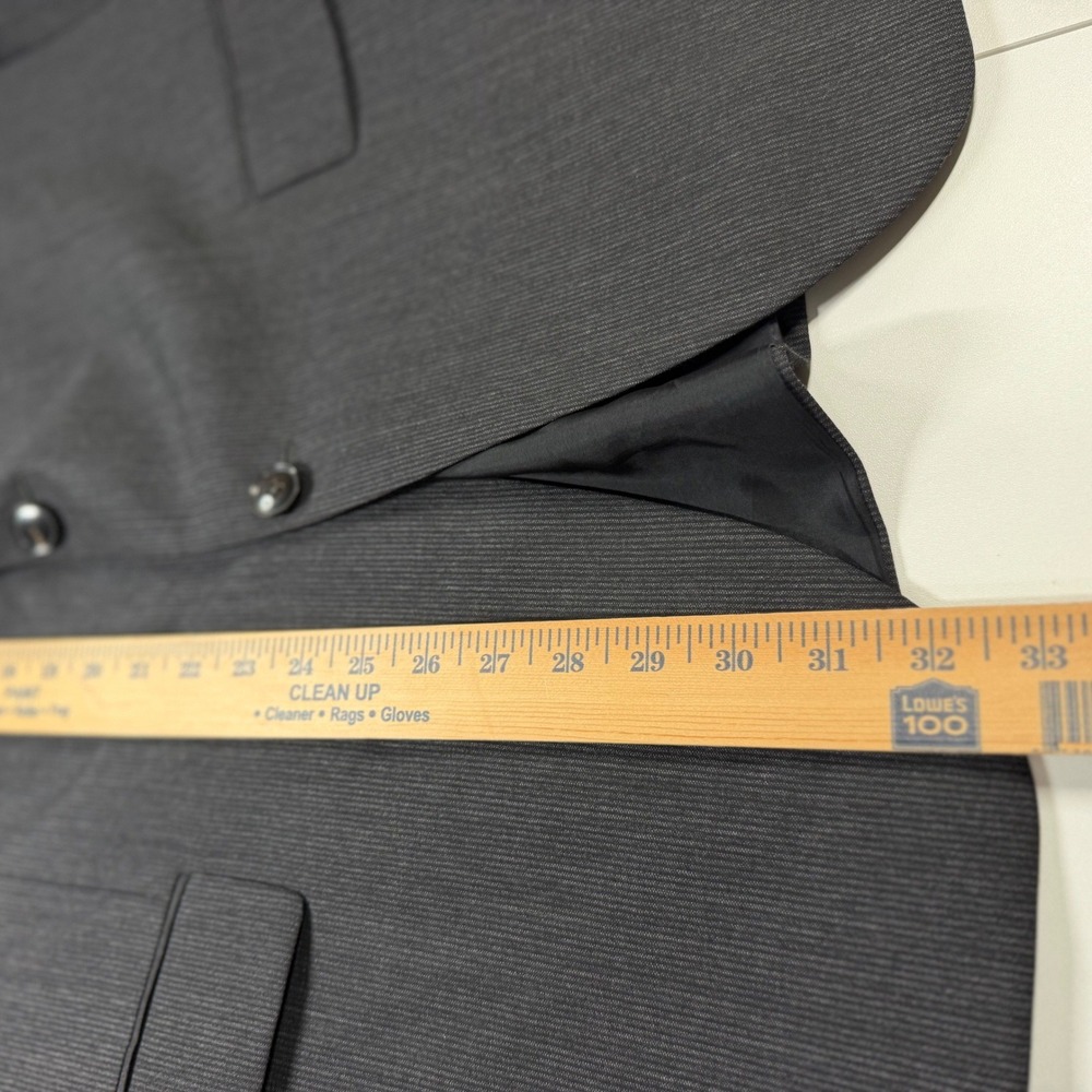 BOSS Hugo Boss Blazer Mens 48R Charcoal Grey Pinstripe The Grand/Central Wool - Picture 11 of 11